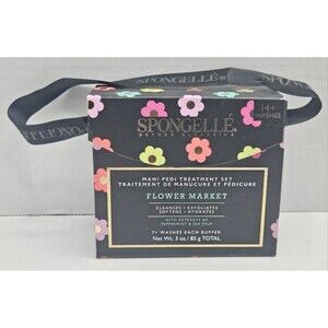 Spongelle Beyond Cleansing Mani Pedi Treatment Set Flower Market 7+ Washes